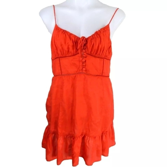 Urban Outfitters Silva Tie Bust Mini Dress - Picture 3 of 6